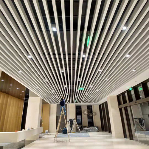 Install Aluminum Baffle Ceiling