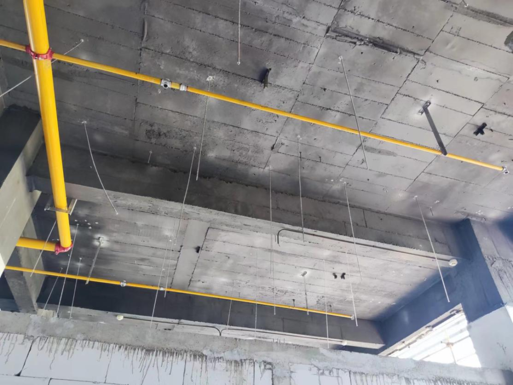 Install Aluminum Baffle Ceiling