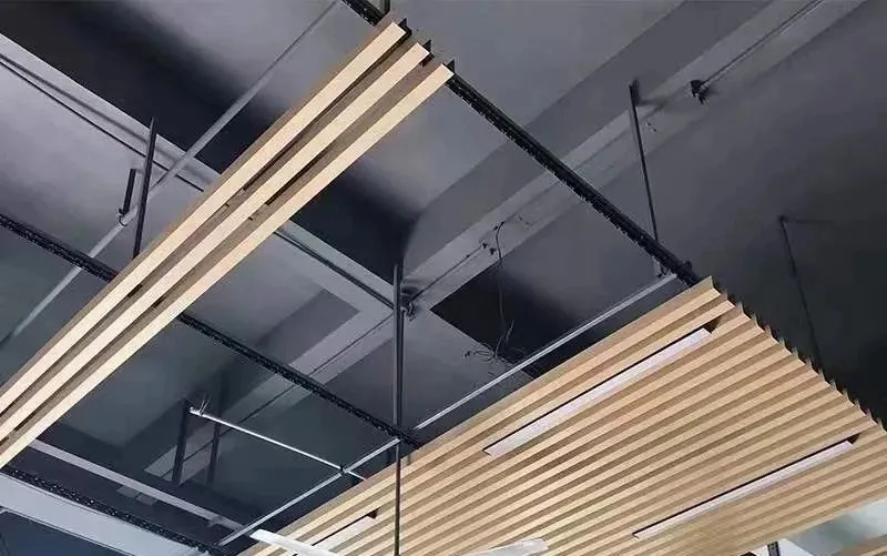 Install Aluminum Baffle Ceiling